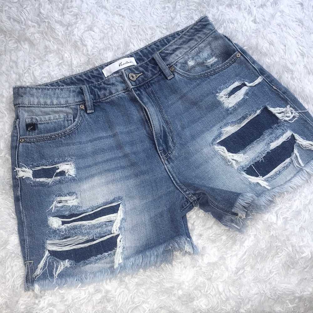 KanCan Jean Distressed Shorts Size 9/28